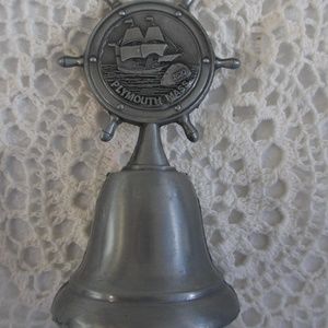 Vintage Plymouth Mass Miniature Bell 4" tall USA